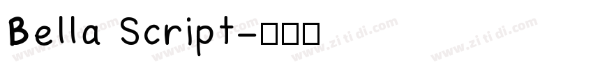 Bella Script字体转换